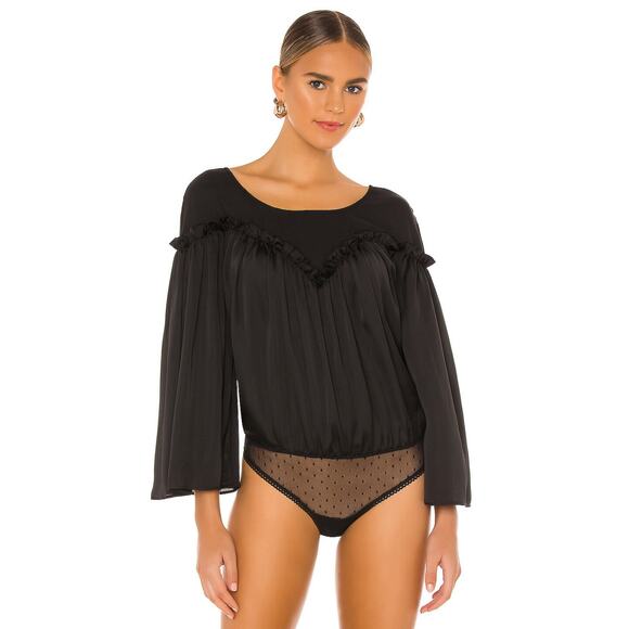 NWT Free People Intimately She's a Natural Bodysuit in Black Size Small - Picture 5 of 15